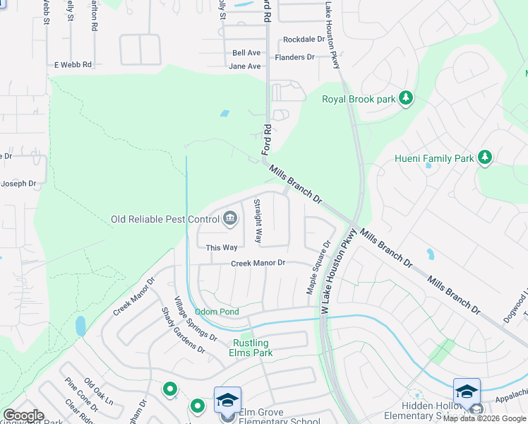 map of restaurants, bars, coffee shops, grocery stores, and more near 5635 Straight Way in Houston