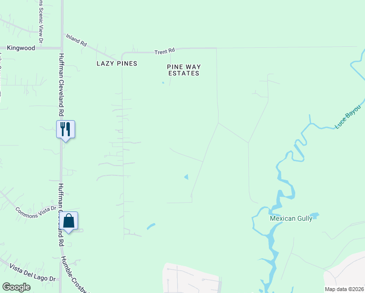 map of restaurants, bars, coffee shops, grocery stores, and more near 3522 Mauriene Road in Huffman