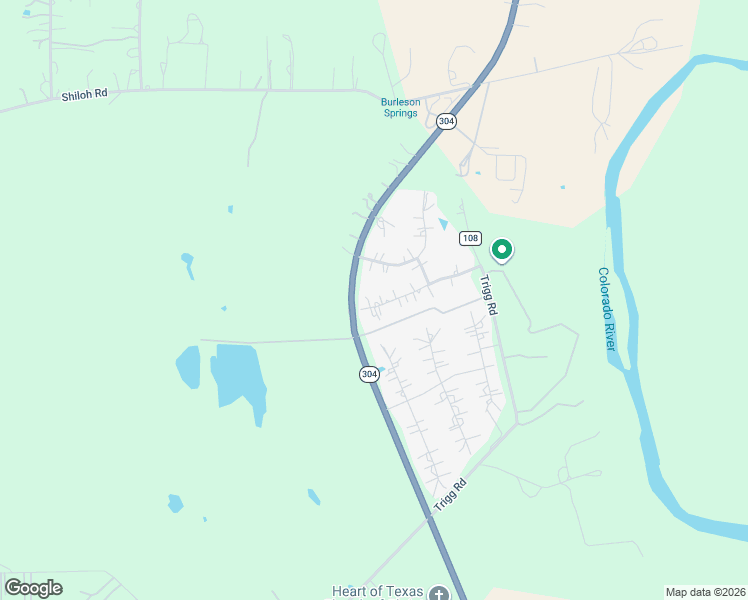 map of restaurants, bars, coffee shops, grocery stores, and more near 100 Spring Meadow Road in Bastrop