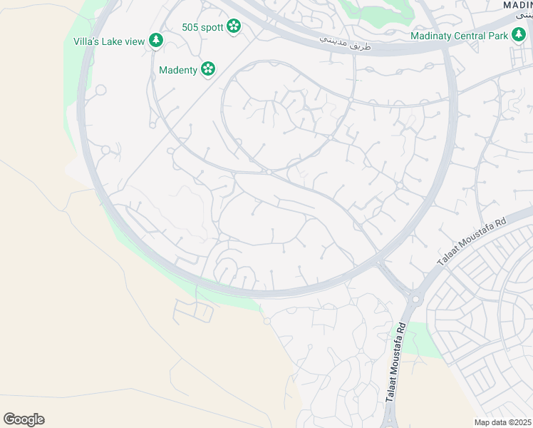 map of restaurants, bars, coffee shops, grocery stores, and more near in Second New Cairo