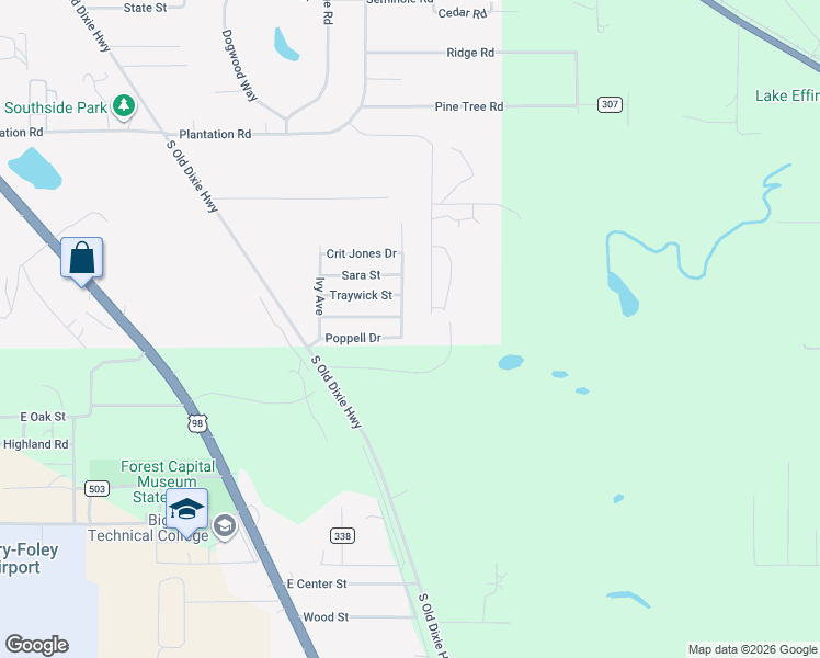 map of restaurants, bars, coffee shops, grocery stores, and more near 104 Walter Smith Road in Perry