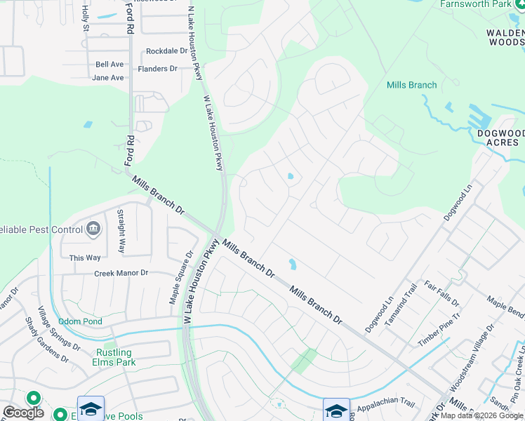 map of restaurants, bars, coffee shops, grocery stores, and more near 3327 Sterling Breeze Lane in Porter