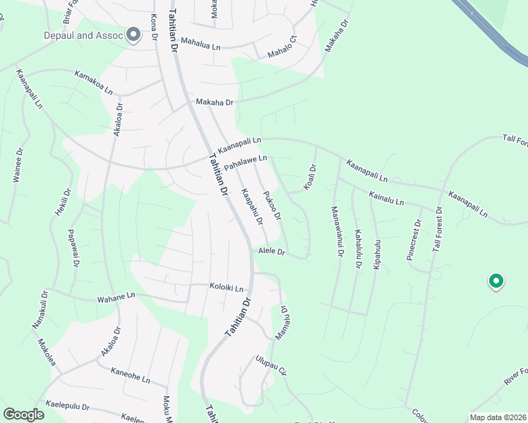 map of restaurants, bars, coffee shops, grocery stores, and more near 139 Kaapahu Drive in Bastrop