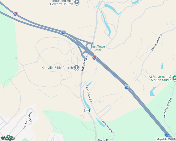 map of restaurants, bars, coffee shops, grocery stores, and more near 148 Old Harper Highway in Kerrville