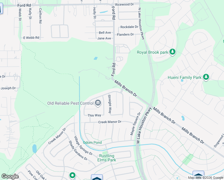 map of restaurants, bars, coffee shops, grocery stores, and more near 3403 Right Way in Houston