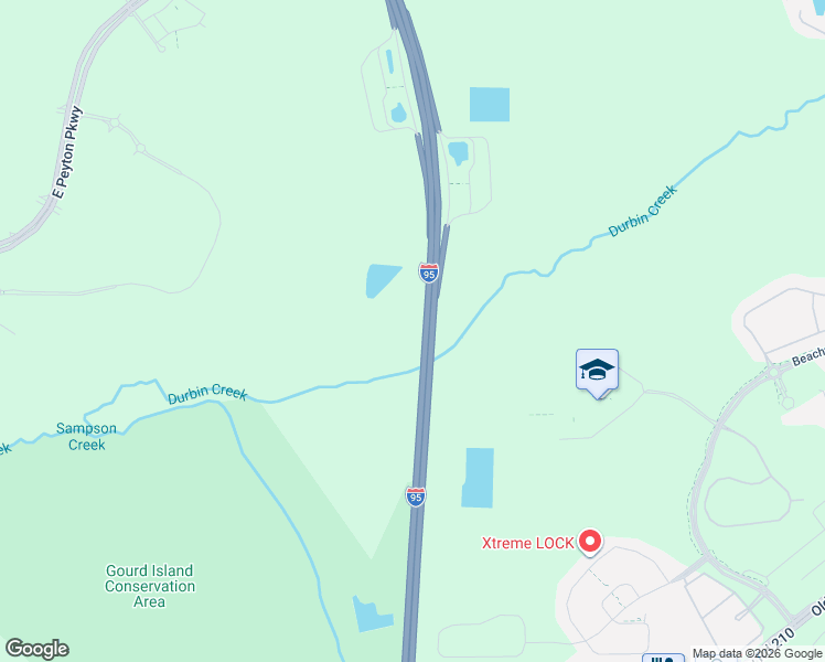 map of restaurants, bars, coffee shops, grocery stores, and more near State Highway 9 in Saint Johns