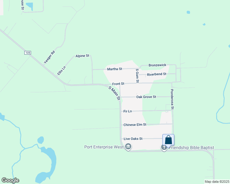 map of restaurants, bars, coffee shops, grocery stores, and more near 3546 South Main Street in Vidor
