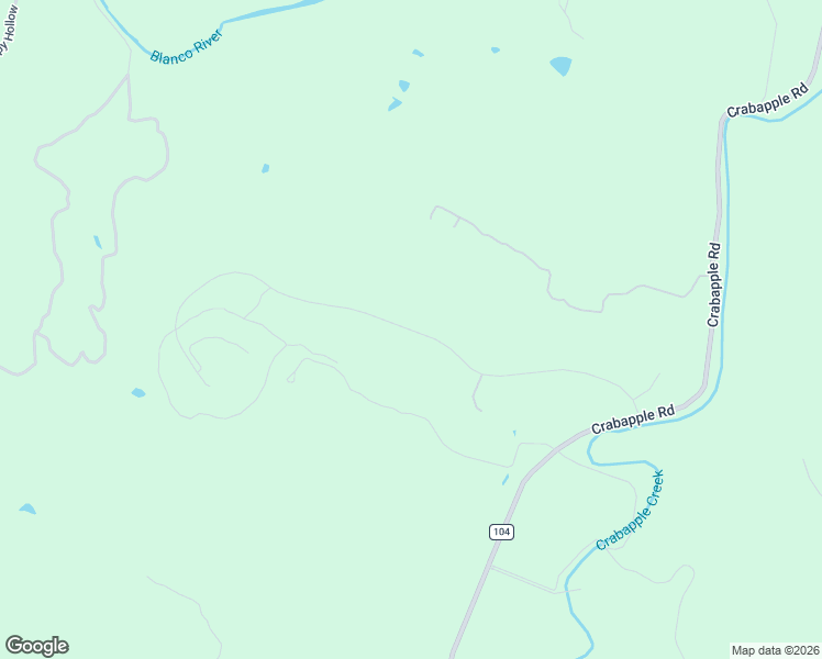 map of restaurants, bars, coffee shops, grocery stores, and more near Lipan Apache Run in Blanco County