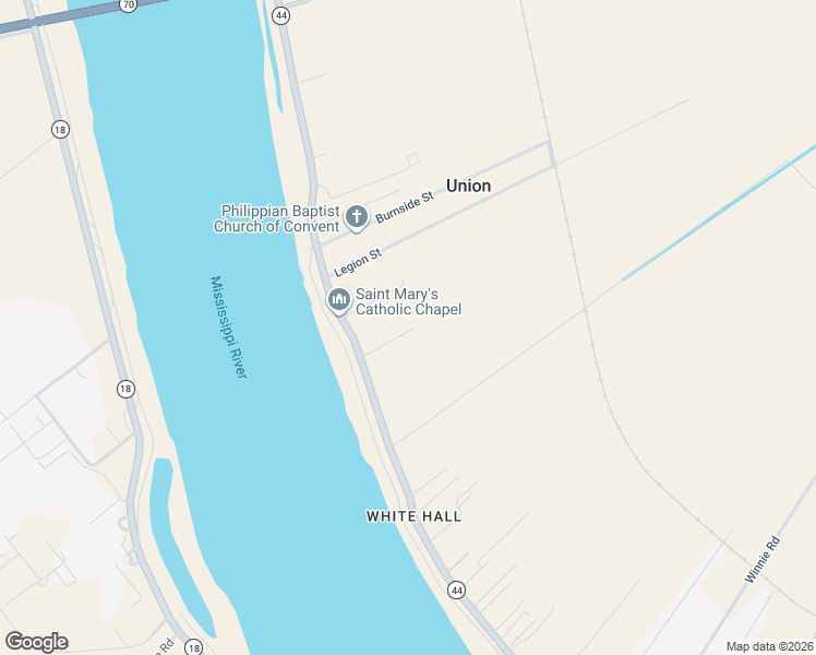 map of restaurants, bars, coffee shops, grocery stores, and more near 10159 Golden Gate Street in Convent