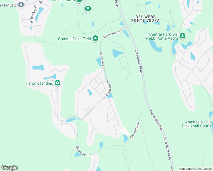 map of restaurants, bars, coffee shops, grocery stores, and more near 93 Cape Hatteras Drive in Ponte Vedra Beach