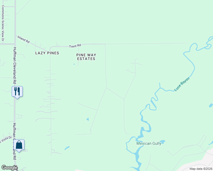map of restaurants, bars, coffee shops, grocery stores, and more near 29522 West Irvin Road in Huffman