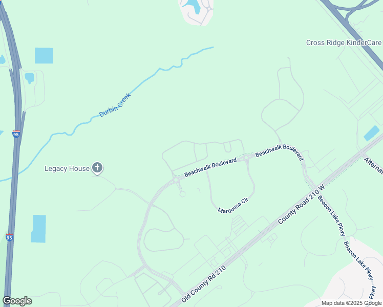 map of restaurants, bars, coffee shops, grocery stores, and more near 302 Caribbean pl in Saint Johns