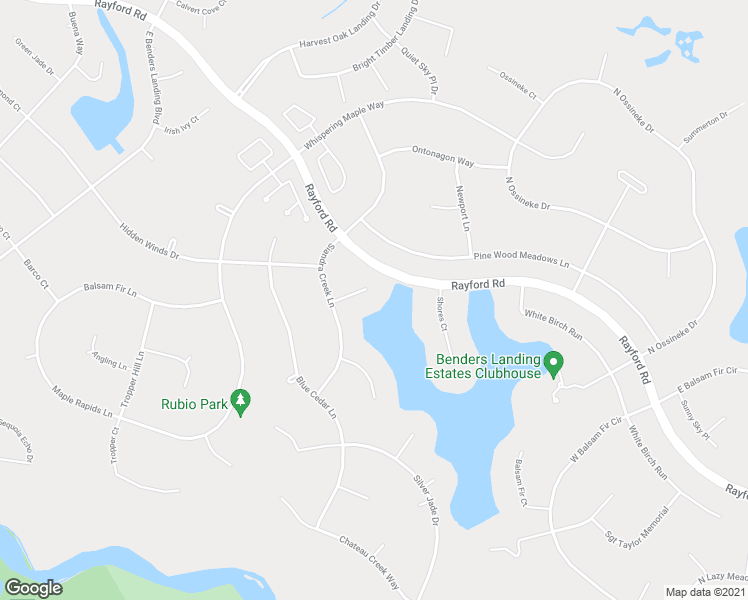 map of restaurants, bars, coffee shops, grocery stores, and more near 4514 Siandra Creek Court in Spring