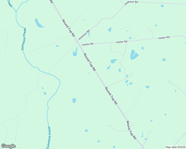 map of restaurants, bars, coffee shops, grocery stores, and more near 2510 Round Top Road in Round Top