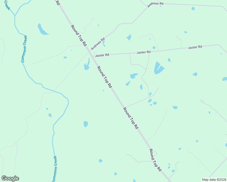 map of restaurants, bars, coffee shops, grocery stores, and more near 2510 Round Top Road in Round Top