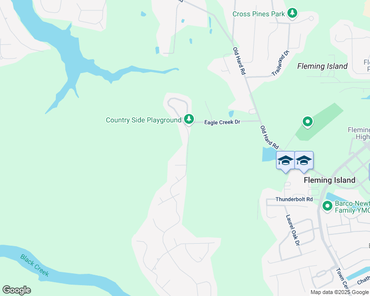 map of restaurants, bars, coffee shops, grocery stores, and more near 2448 Country Side Drive in Orange Park
