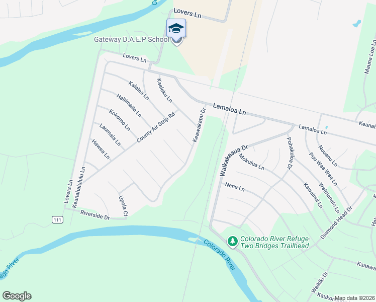map of restaurants, bars, coffee shops, grocery stores, and more near 152 Keawakapu Drive in Bastrop