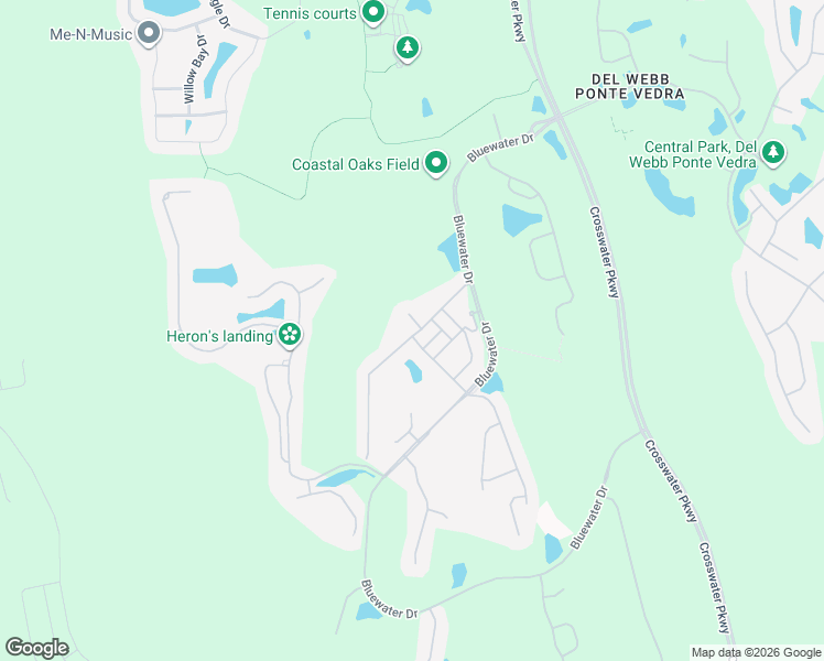 map of restaurants, bars, coffee shops, grocery stores, and more near 204 Pelican Pointe Road in Ponte Vedra Beach