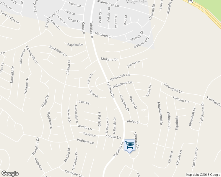 map of restaurants, bars, coffee shops, grocery stores, and more near 101 Pahalawe Lane in Bastrop