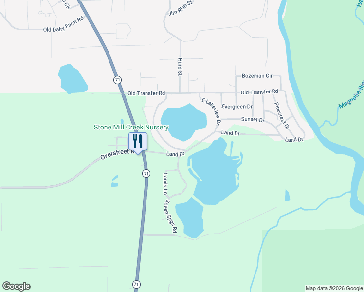 map of restaurants, bars, coffee shops, grocery stores, and more near Azalea Drive in Wewahitchka