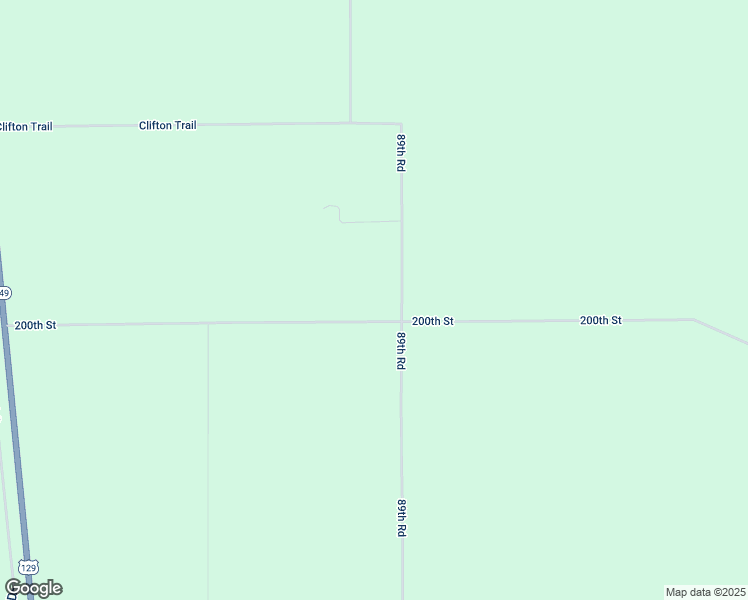 map of restaurants, bars, coffee shops, grocery stores, and more near 8913 200th Street in O'Brien