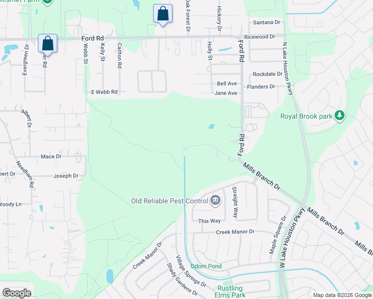 map of restaurants, bars, coffee shops, grocery stores, and more near 24998 Ford Road in Porter