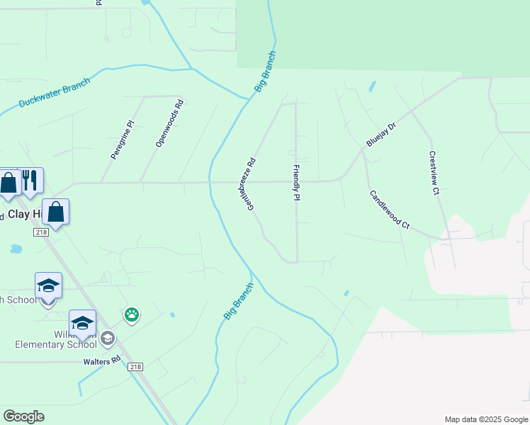 map of restaurants, bars, coffee shops, grocery stores, and more near 1981 Gentlebreeze Road in Middleburg