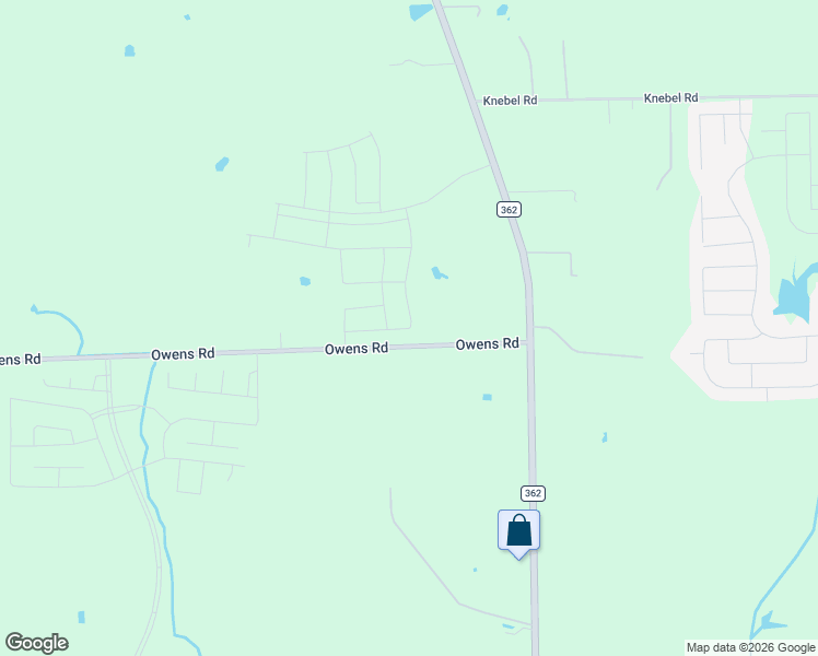 map of restaurants, bars, coffee shops, grocery stores, and more near 33427 Owens Road in Waller