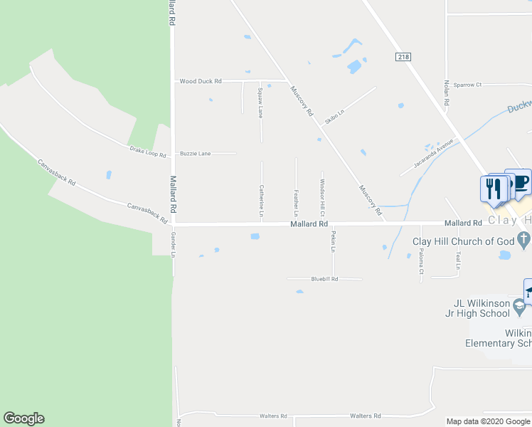 map of restaurants, bars, coffee shops, grocery stores, and more near 2118 Mallard Road in Middleburg