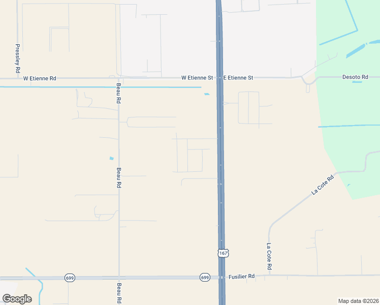 map of restaurants, bars, coffee shops, grocery stores, and more near 102 Jeanne Picard Drive in Maurice