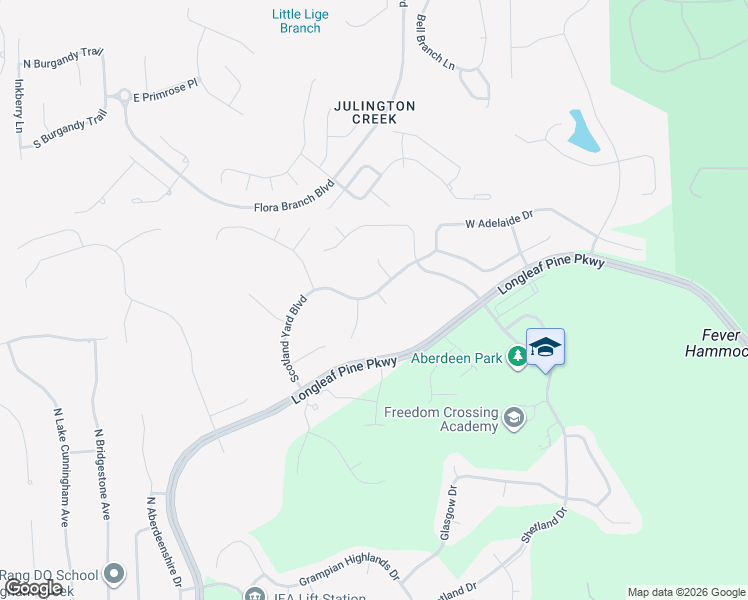 map of restaurants, bars, coffee shops, grocery stores, and more near 909 Rose Garden Court in Fruit Cove