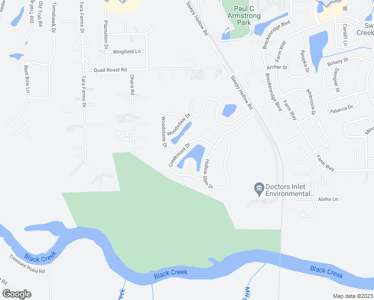 map of restaurants, bars, coffee shops, grocery stores, and more near 2053 Creekmont Drive in Middleburg