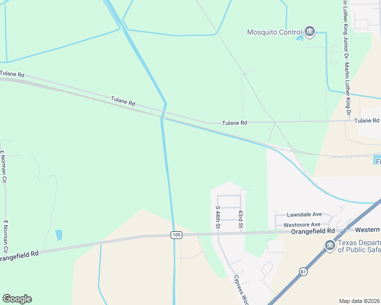 map of restaurants, bars, coffee shops, grocery stores, and more near 4509-4517 Tulane Road in Orange
