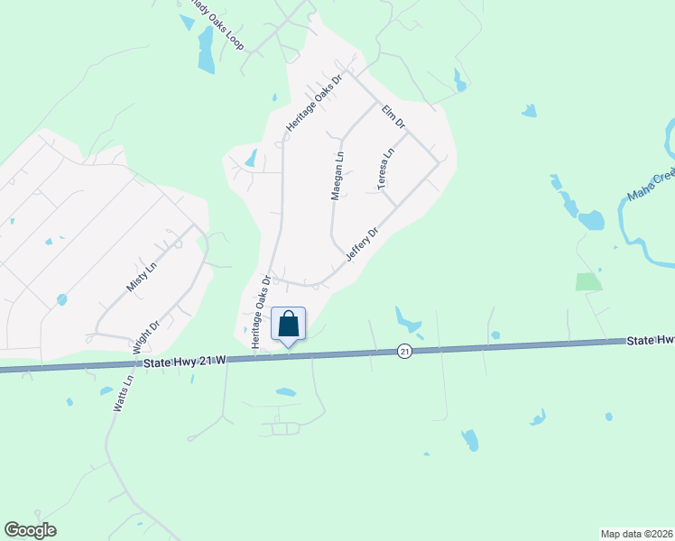 map of restaurants, bars, coffee shops, grocery stores, and more near 141 Jeffery Drive in Cedar Creek