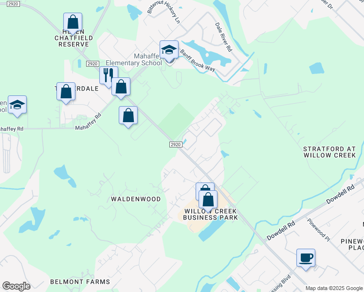 map of restaurants, bars, coffee shops, grocery stores, and more near 9570 Farm to Market 2920 in Tomball