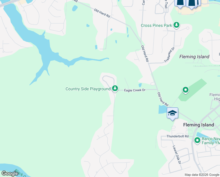 map of restaurants, bars, coffee shops, grocery stores, and more near 2404 Country Side Drive in Fleming Island