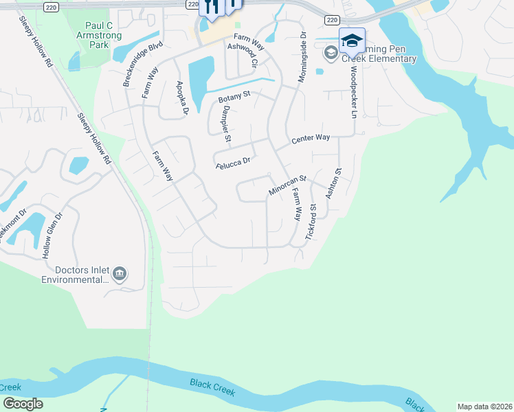map of restaurants, bars, coffee shops, grocery stores, and more near 1865 Creekbank Drive in Middleburg