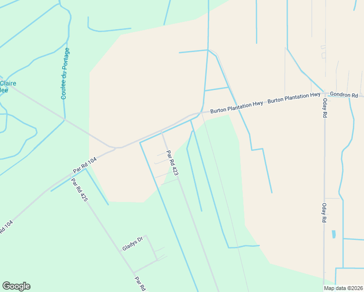 map of restaurants, bars, coffee shops, grocery stores, and more near 1202 Van Brocklin Road in New Iberia