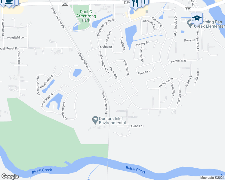 map of restaurants, bars, coffee shops, grocery stores, and more near 2188 Khaki Court in Middleburg