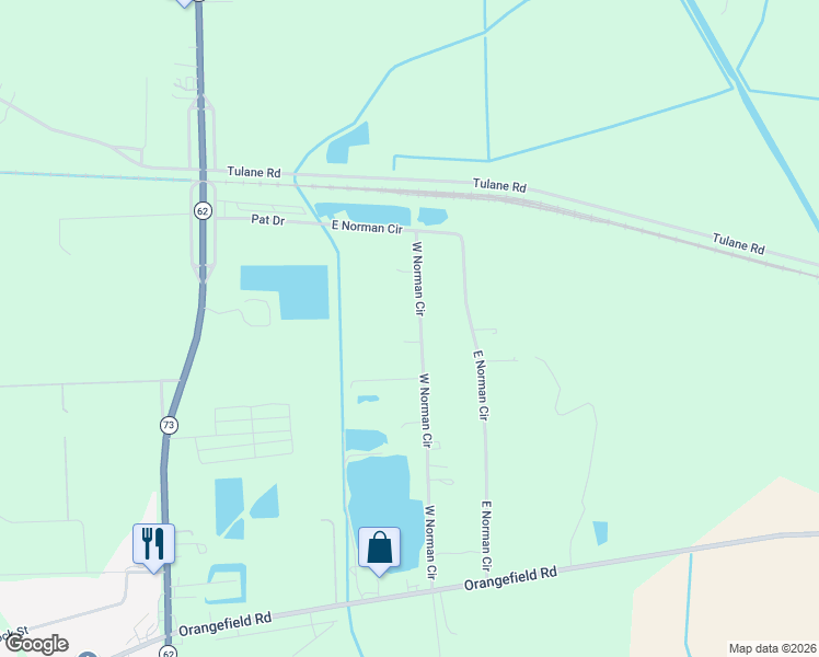 map of restaurants, bars, coffee shops, grocery stores, and more near 2210 W Norman Cir in Orange