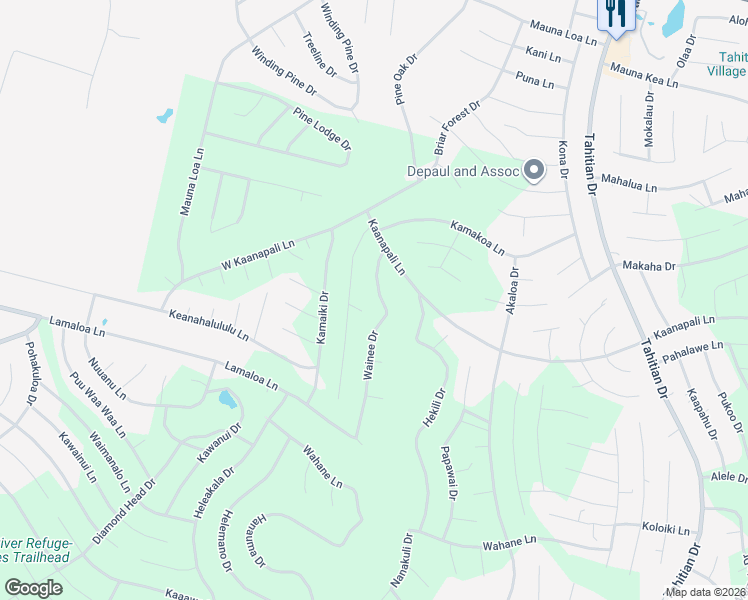 map of restaurants, bars, coffee shops, grocery stores, and more near 126 Wainee Dr in Bastrop