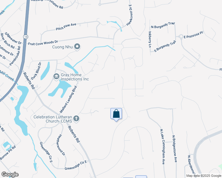 map of restaurants, bars, coffee shops, grocery stores, and more near 508 White Feather Court in Jacksonville