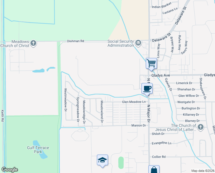 map of restaurants, bars, coffee shops, grocery stores, and more near in Beaumont