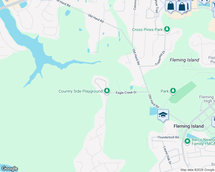 map of restaurants, bars, coffee shops, grocery stores, and more near 2316 Country Side Drive in Orange Park