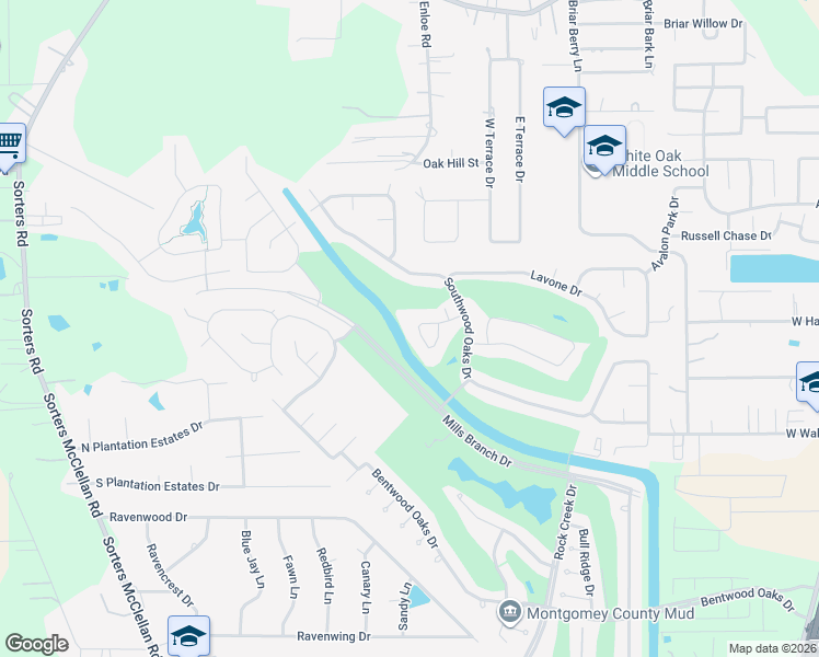 map of restaurants, bars, coffee shops, grocery stores, and more near 24504 Pomeroy Grove Drive in Porter