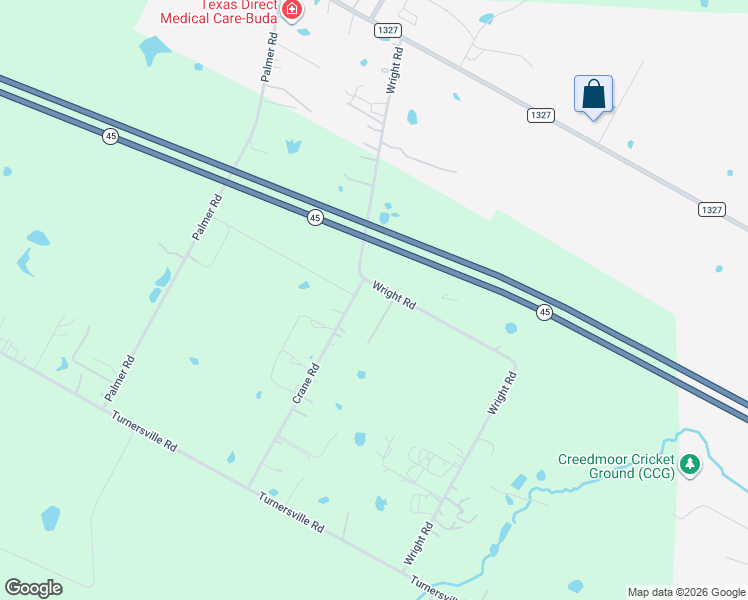 map of restaurants, bars, coffee shops, grocery stores, and more near 12900 Wright Road in Buda