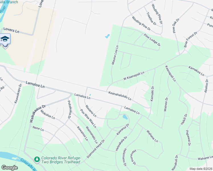 map of restaurants, bars, coffee shops, grocery stores, and more near 210 West Kaanapali Lane in Bastrop