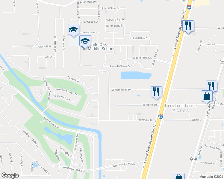 map of restaurants, bars, coffee shops, grocery stores, and more near 11845 West Hammond Drive in Porter