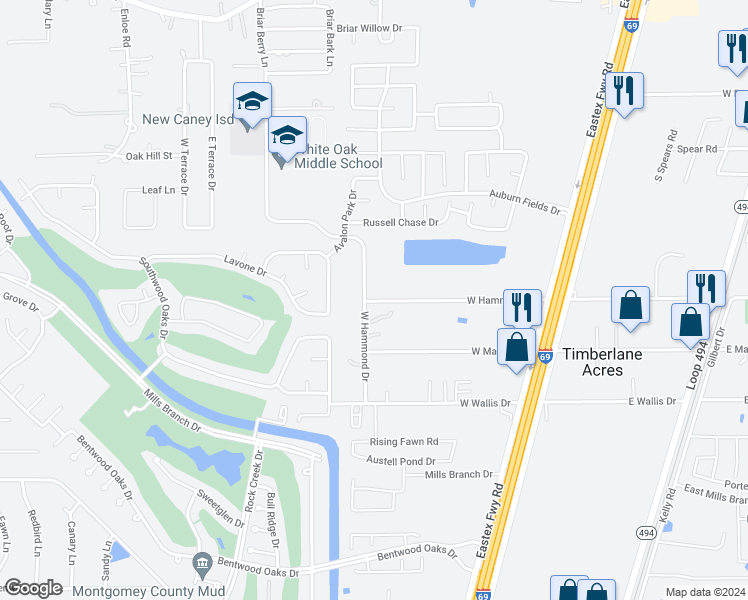map of restaurants, bars, coffee shops, grocery stores, and more near 11815 West Hammond Drive in Porter