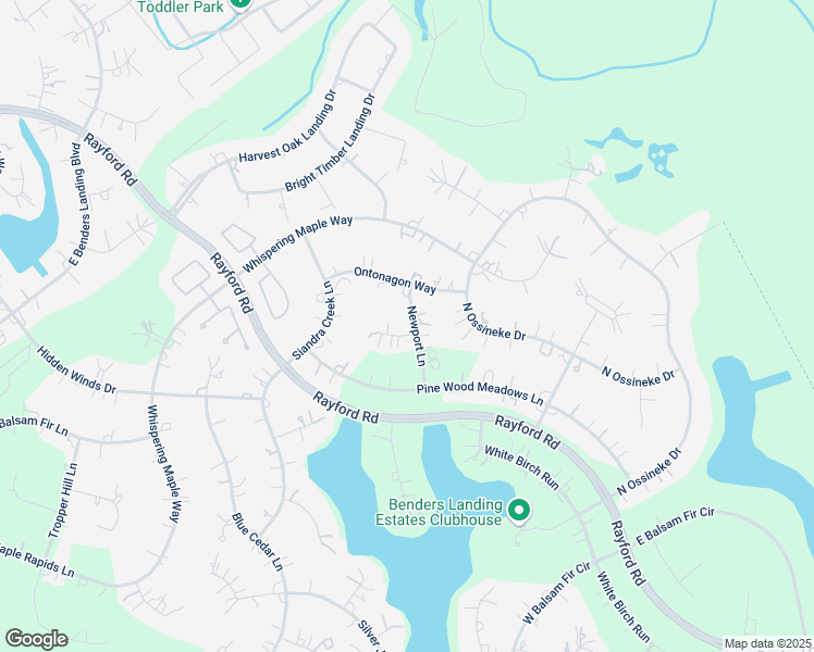 map of restaurants, bars, coffee shops, grocery stores, and more near 5015 Newport Court in Spring
